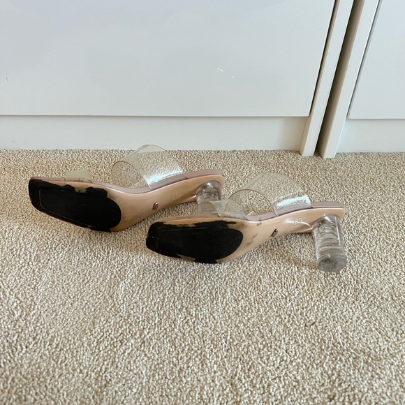 Tony Bianco Transparent Block Heel Sandals - Picture 3 of 4